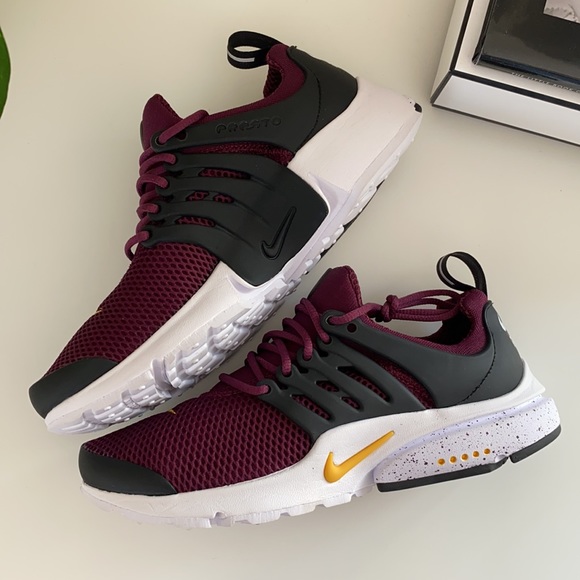 New burgundy Nike air presto custom running shoes - Picture 5 of 8